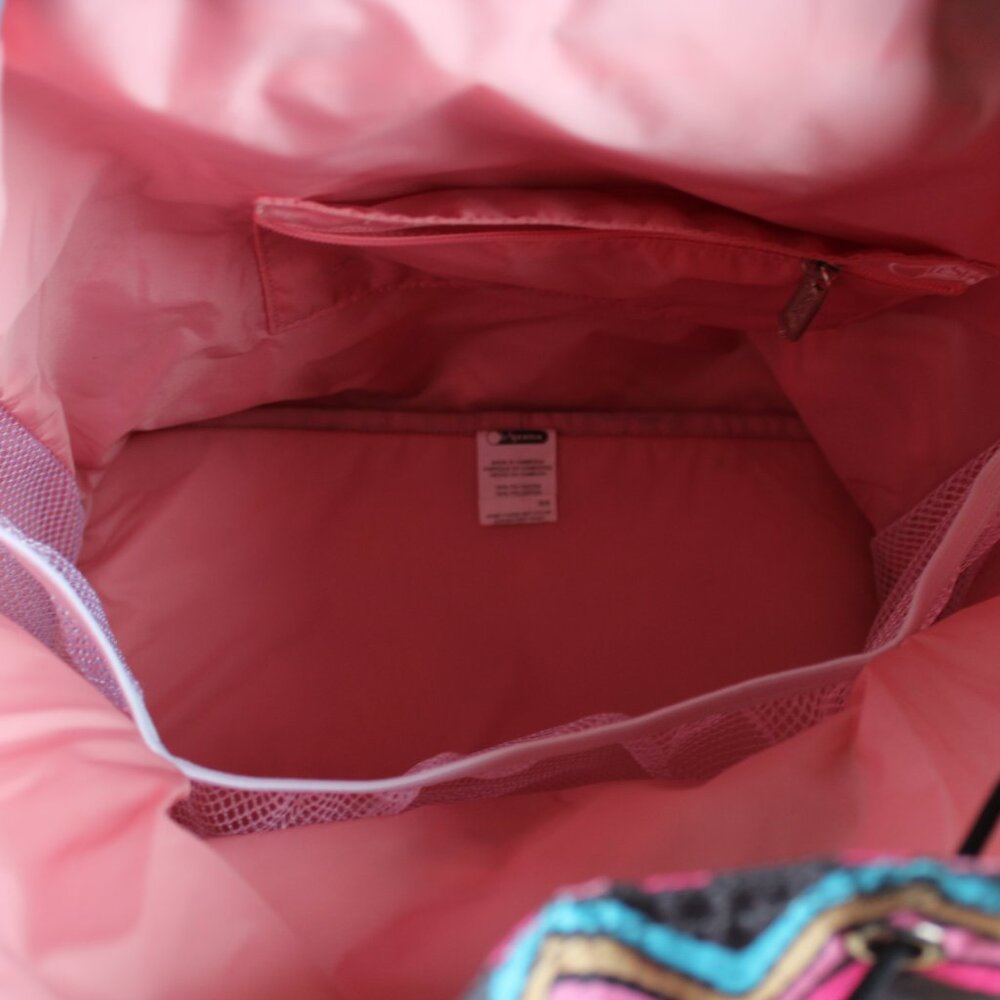 Lesportsac Chevron Drawstring Backpack - image 7